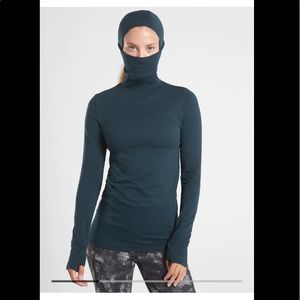 Furry balaclava chevron shine from Athleta (NWT!)